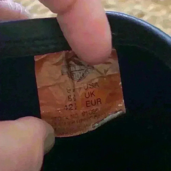 Harley Davidson Leather Embroidered Moto Boots Men’s US 9.5 EUR 42.5 - Picture 9 of 10